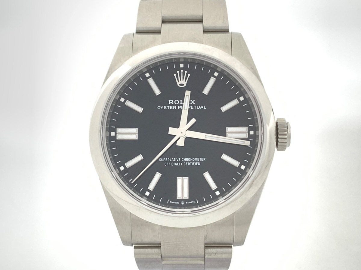 ロレックス(ROLEX) オイスターパーペチュアル 41 ブラック 134300 ステンレススティール