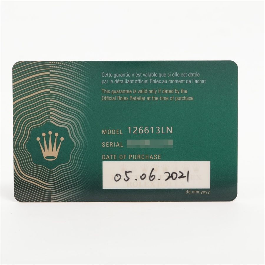 ロレックス(ROLEX) サブマリーナー デイト ブラック 126613LN ステンレススティール