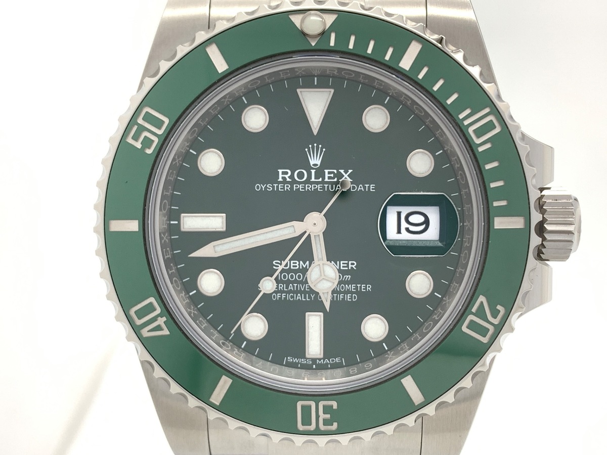 中古：A(美品)】ロレックス(ROLEX) サブマリーナー デイト グリーン 
