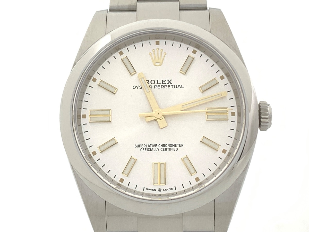 ロレックス(ROLEX) オイスターパーペチュアル 41 シルバー 124300 ステンレススティール オイスターブレス