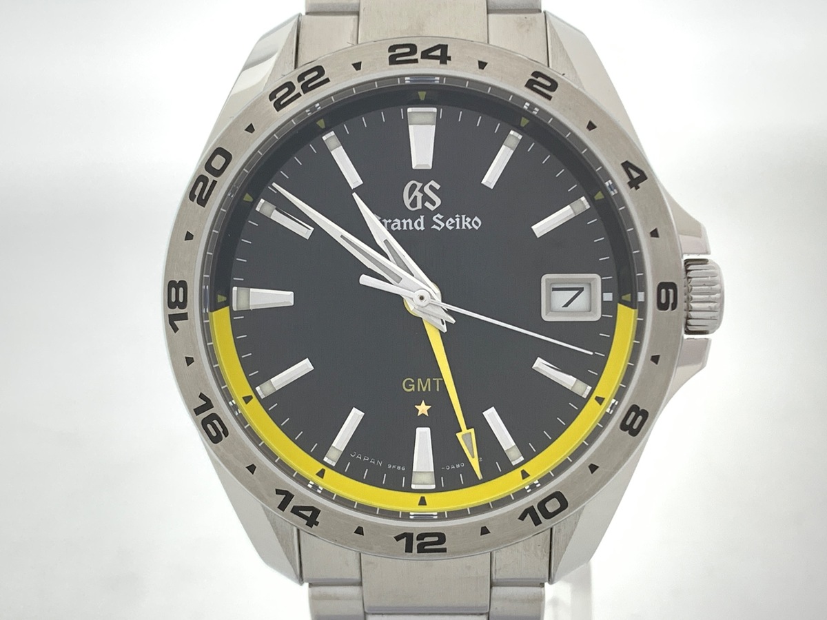 グランドセイコー クォーツ GMT ブラック SBGN001/9F86-0AA0 ステンレススティール