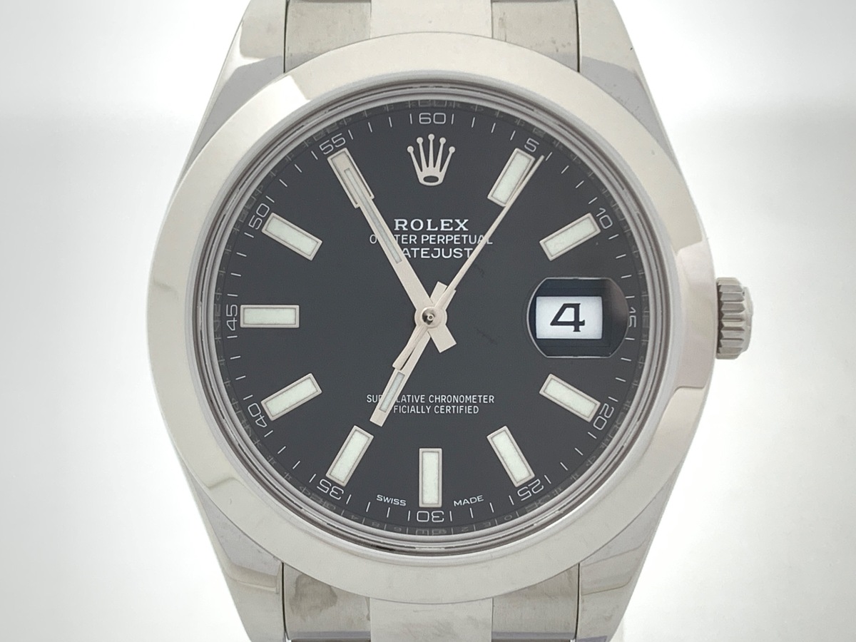 ロレックス(ROLEX) デイトジャスト II ブラック 116300 ステンレススティール オイスターブレス