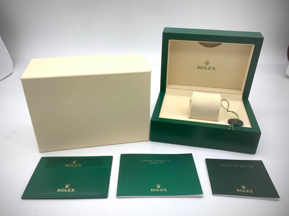 ロレックス(ROLEX) デイトジャスト 36 スレート/グリーン [グレー系] 126200 ステンレススティール ローマ オイスターブレス