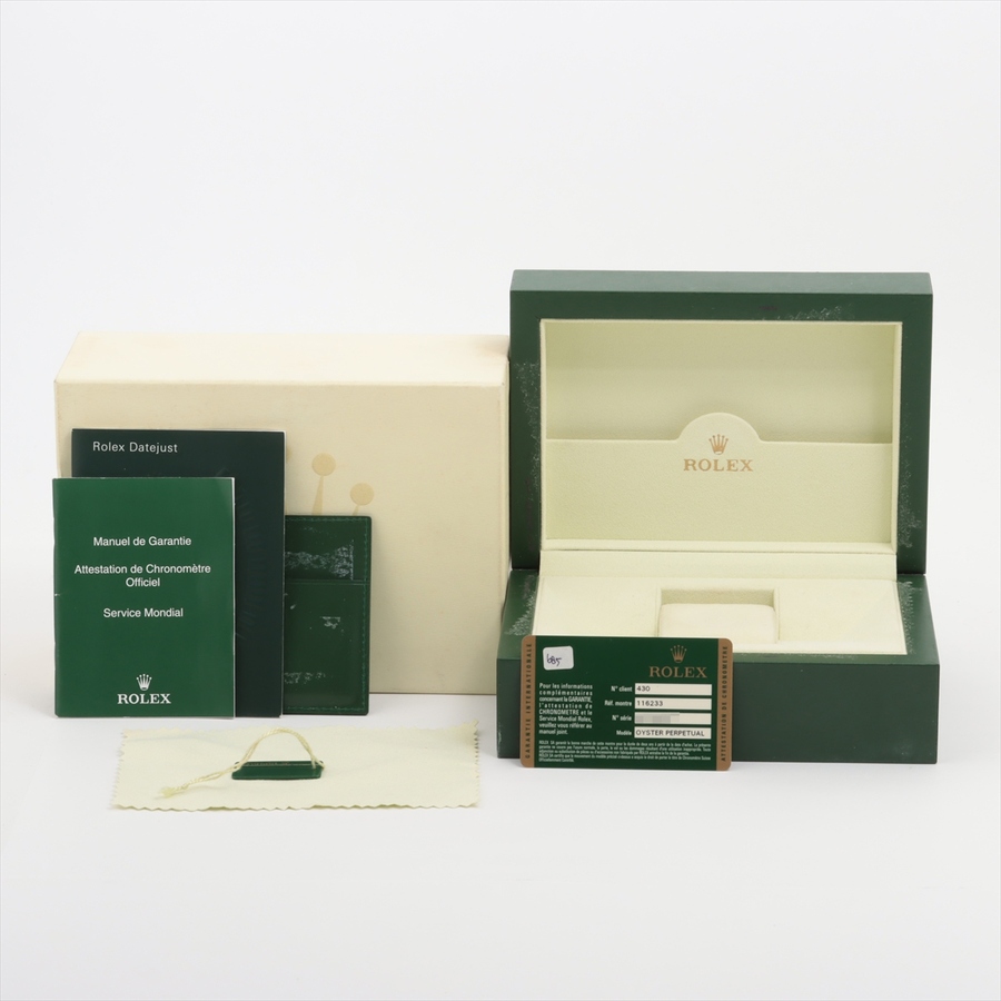 ロレックス(ROLEX) デイトジャスト 36 シャンパン [ゴールド系] 116233G ステンレススティール/イエローゴールド 10Pダイヤ ジュビリーブレス