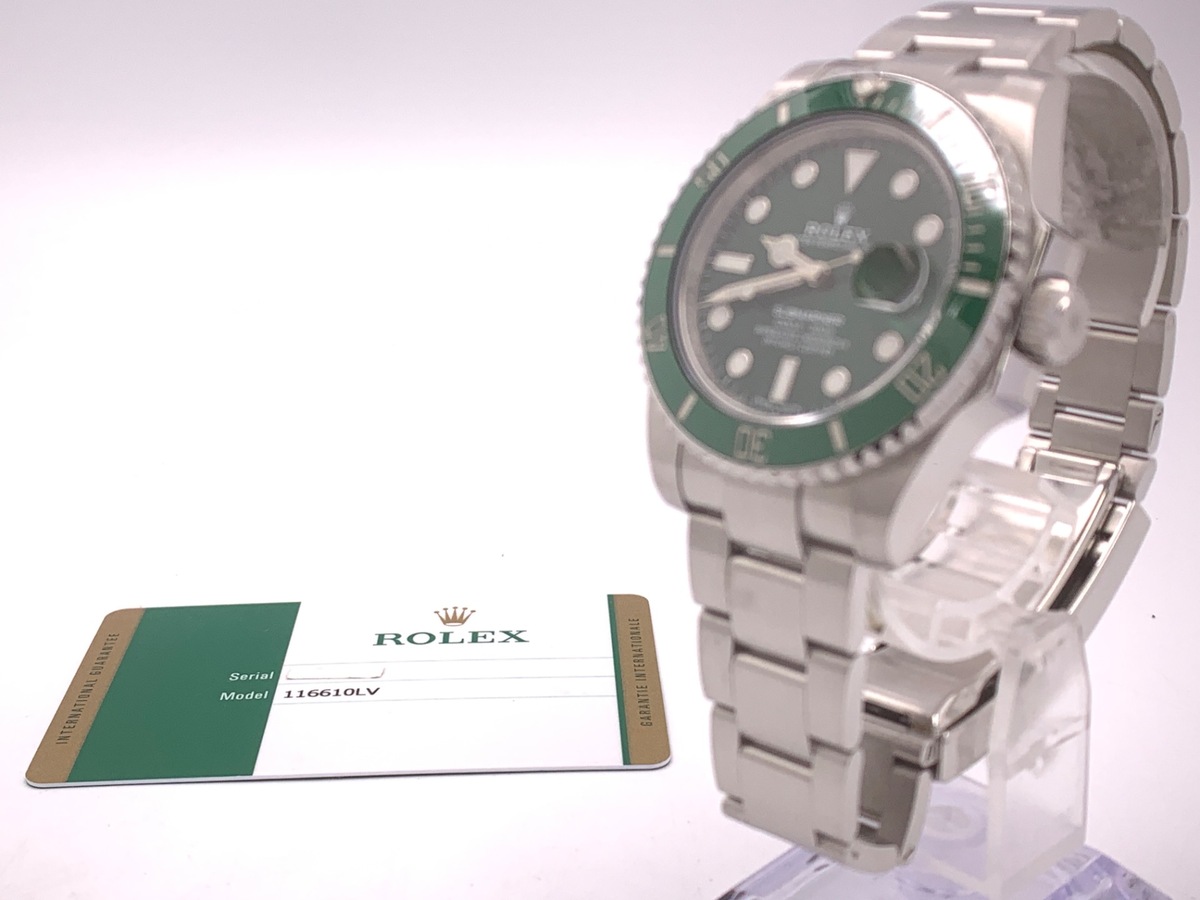 ロレックス(ROLEX) サブマリーナー デイト グリーン 116610LV ステンレススティール