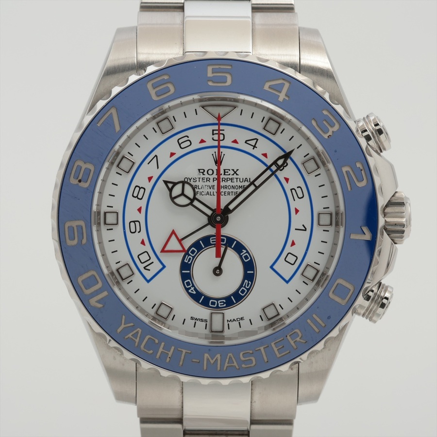 ロレックス(ROLEX) ヨットマスター II ホワイト 116680 ステンレススティール 白針