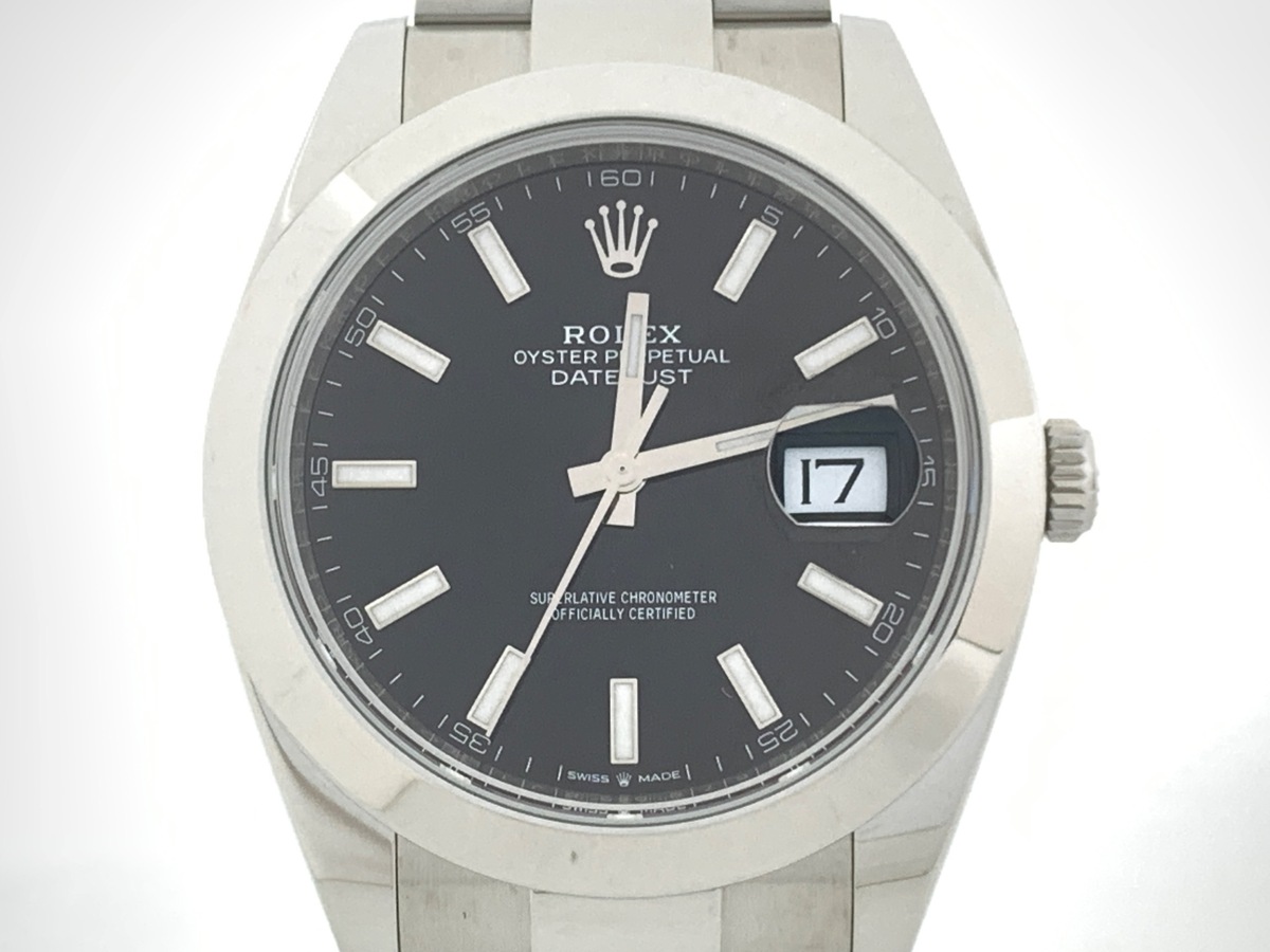 中古】ロレックス(ROLEX) デイトジャスト 41 ブラック 126300