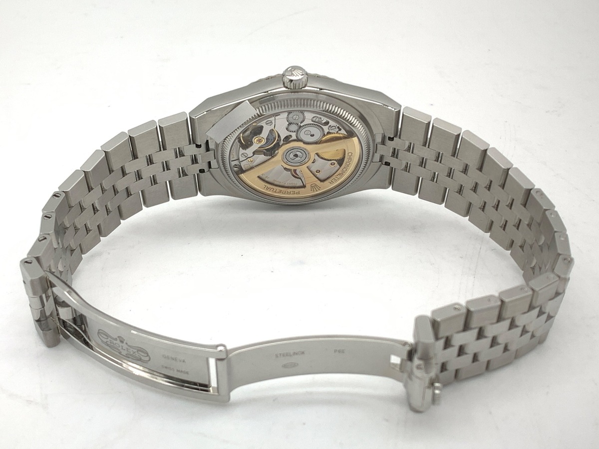 ロレックス(ROLEX) ランドドゥエラー 36 ホワイト 127234 ステンレススティール/ホワイトゴールド ハニカムモチーフ