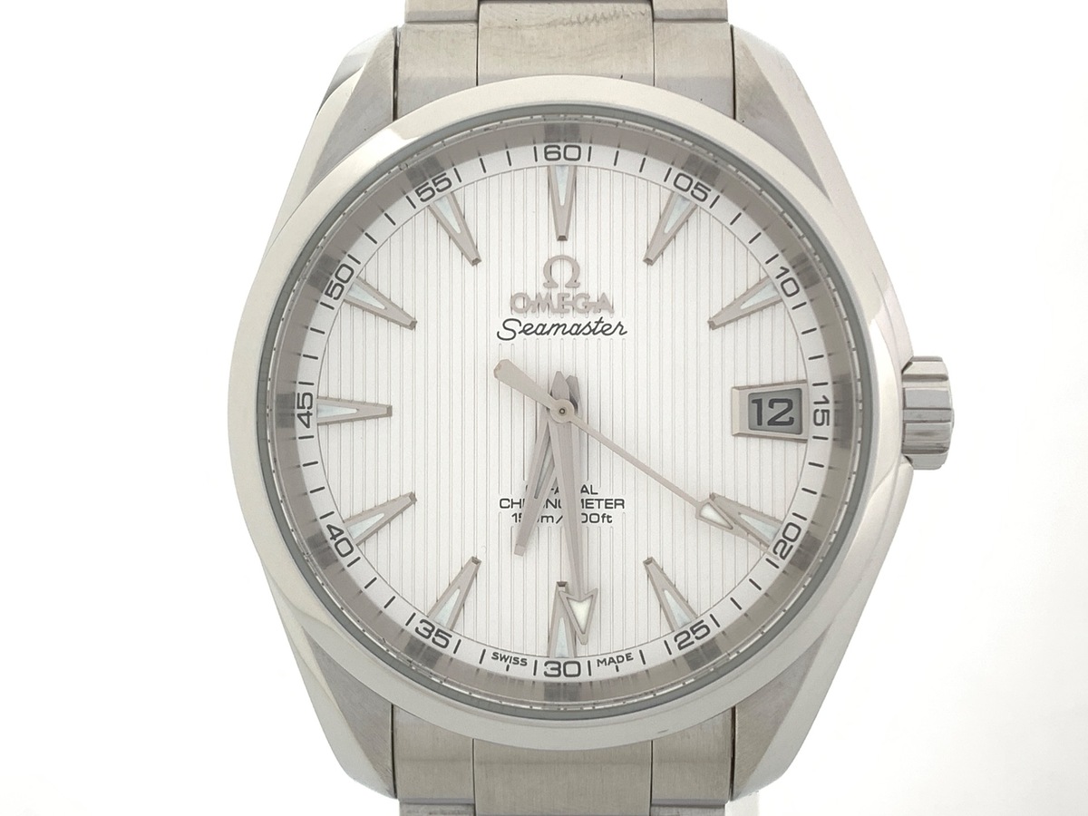 中古：AB(良品)】オメガ(OMEGA) シーマスター アクアテラ シルバー 