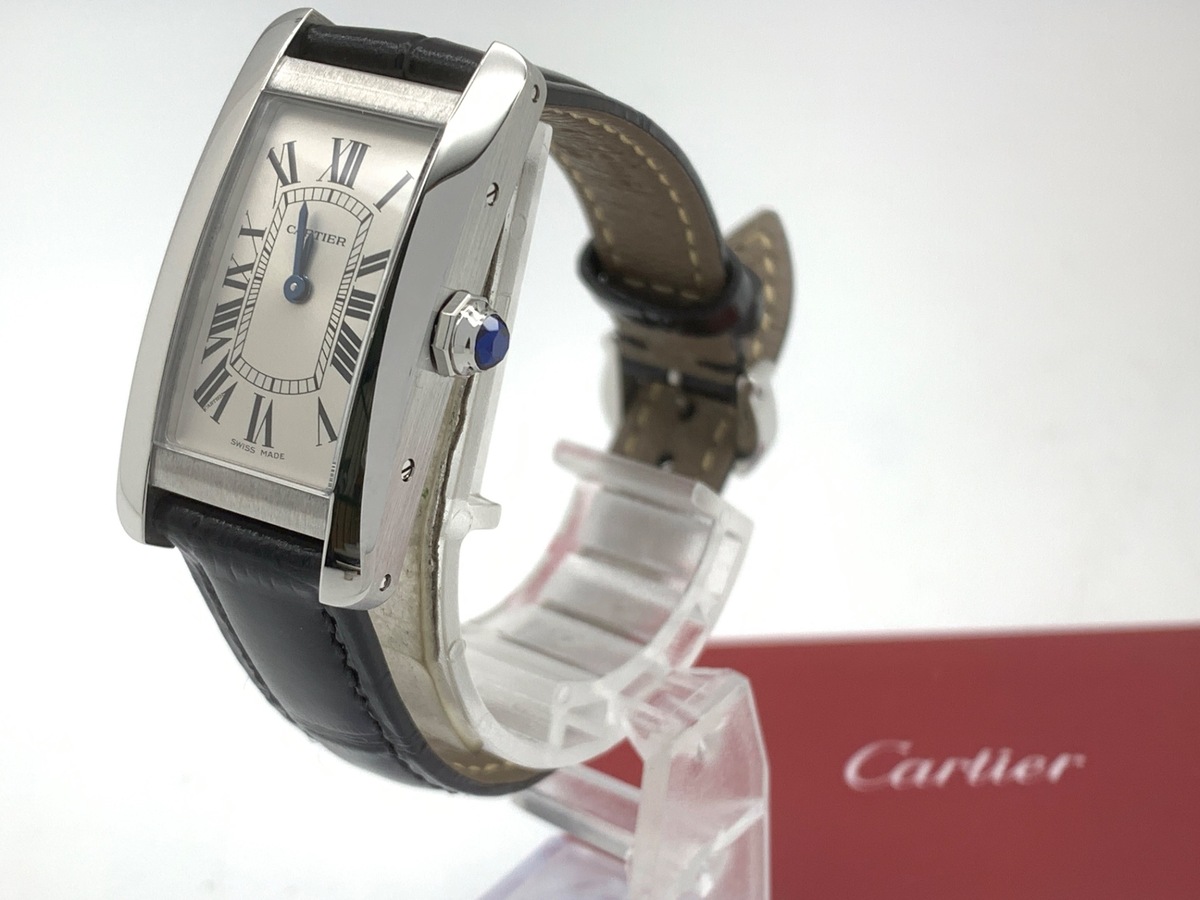 中古：A(美品)】カルティエ タンクアメリカン SM シルバー WSTA0043