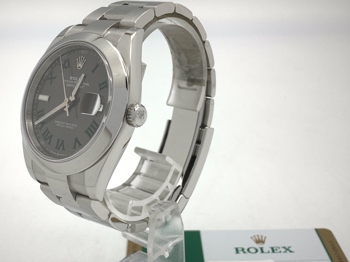 ロレックス(ROLEX) デイトジャスト 41 126300 スレート ローマ ステンレススティール オイスターブレス