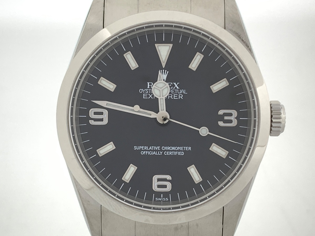 ロレックス(ROLEX) エクスプローラーI ブラック 14270 ステンレススティール