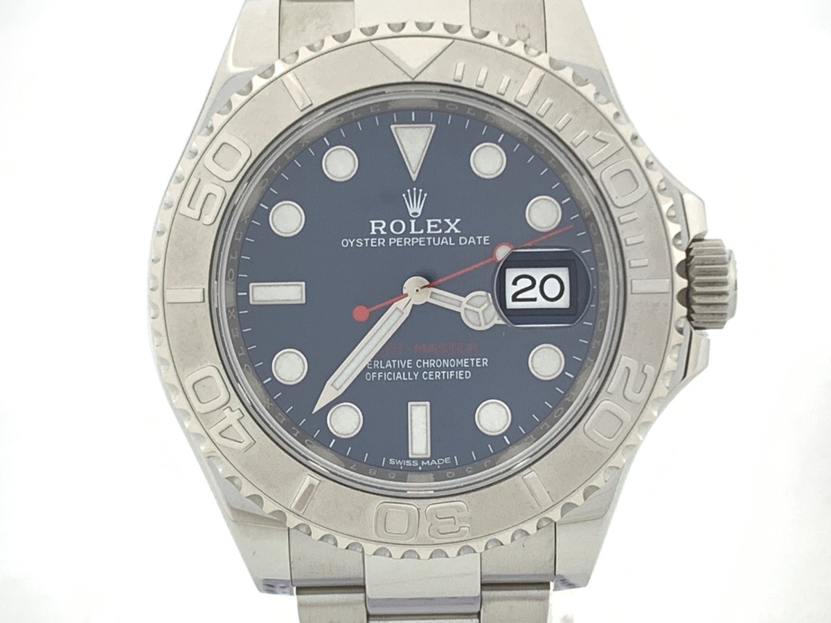 ロレックス(ROLEX) ヨットマスター ロレジウム ブルー 116622 ステンレススティール/プラチナ