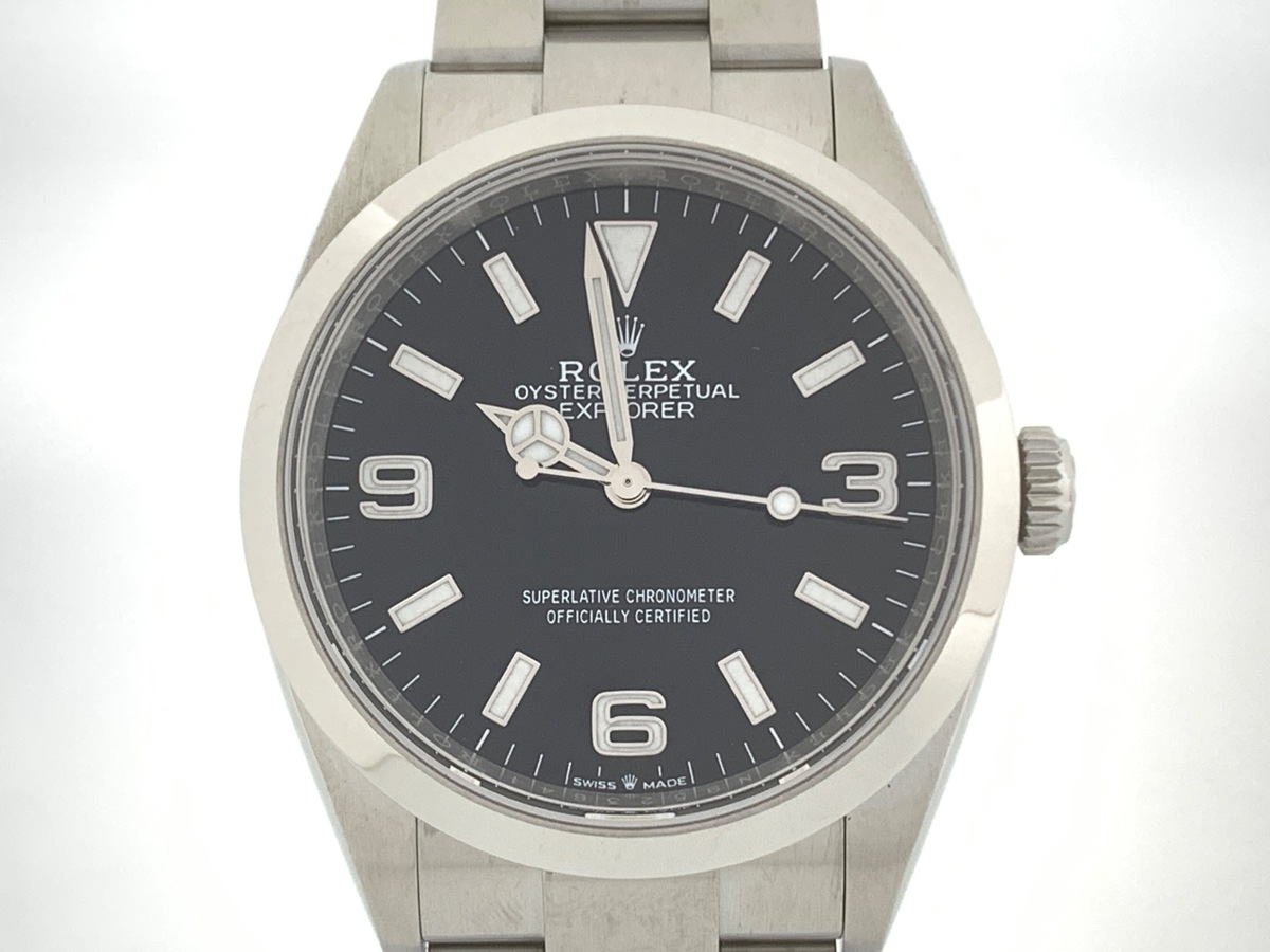 中古：A(美品)】ロレックス(ROLEX) エクスプローラーI ブラック 124270