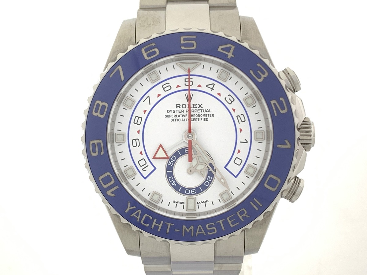 ロレックス(ROLEX) ヨットマスター II ホワイト 116680 ステンレススティール 白針