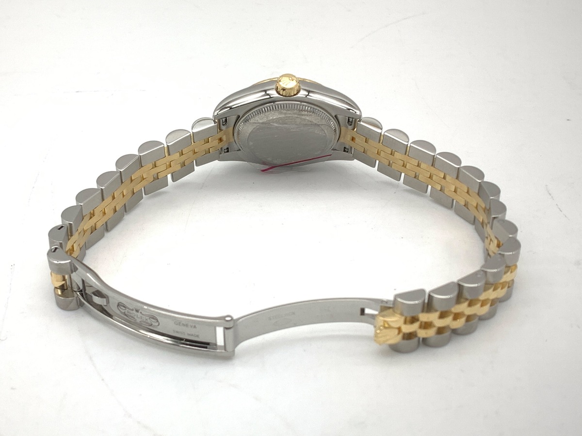 ロレックス(ROLEX) デイトジャスト 26 ブルー 179173G ステンレススティール/イエローゴールド 10Pダイヤ ジュビリーブレス