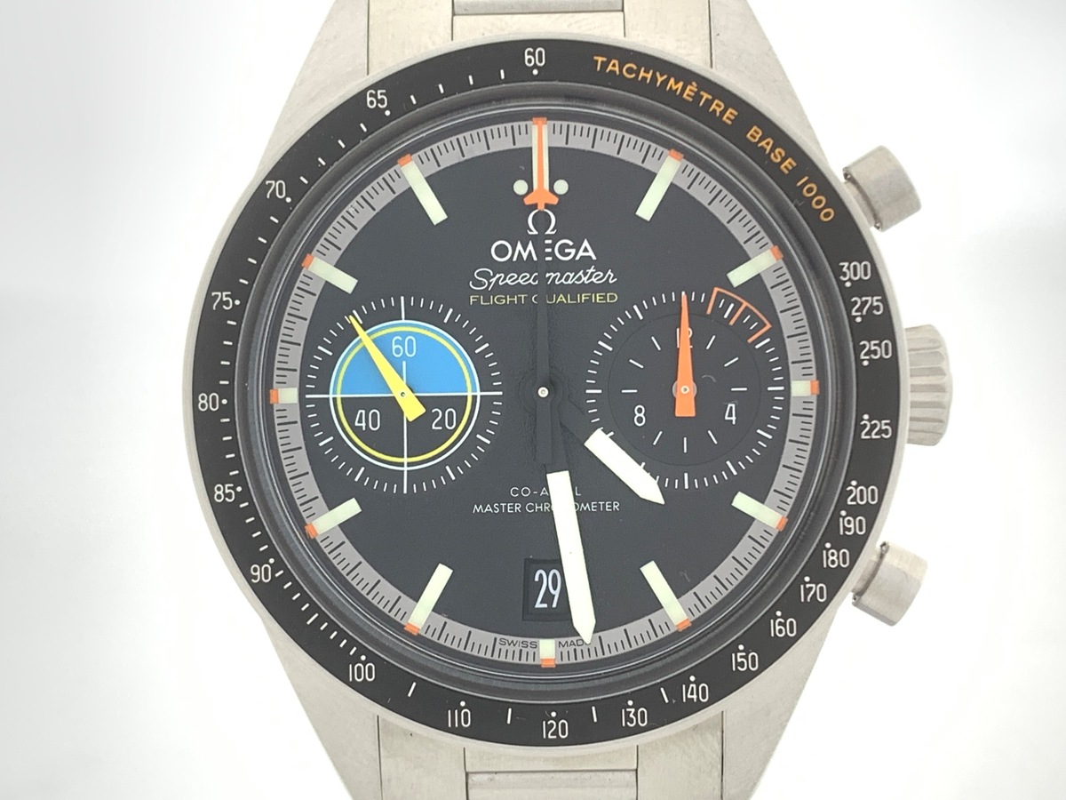 オメガ(OMEGA) スピードマスター パイロット ブラック 332.10.41.51.01.002 ステンレススティール