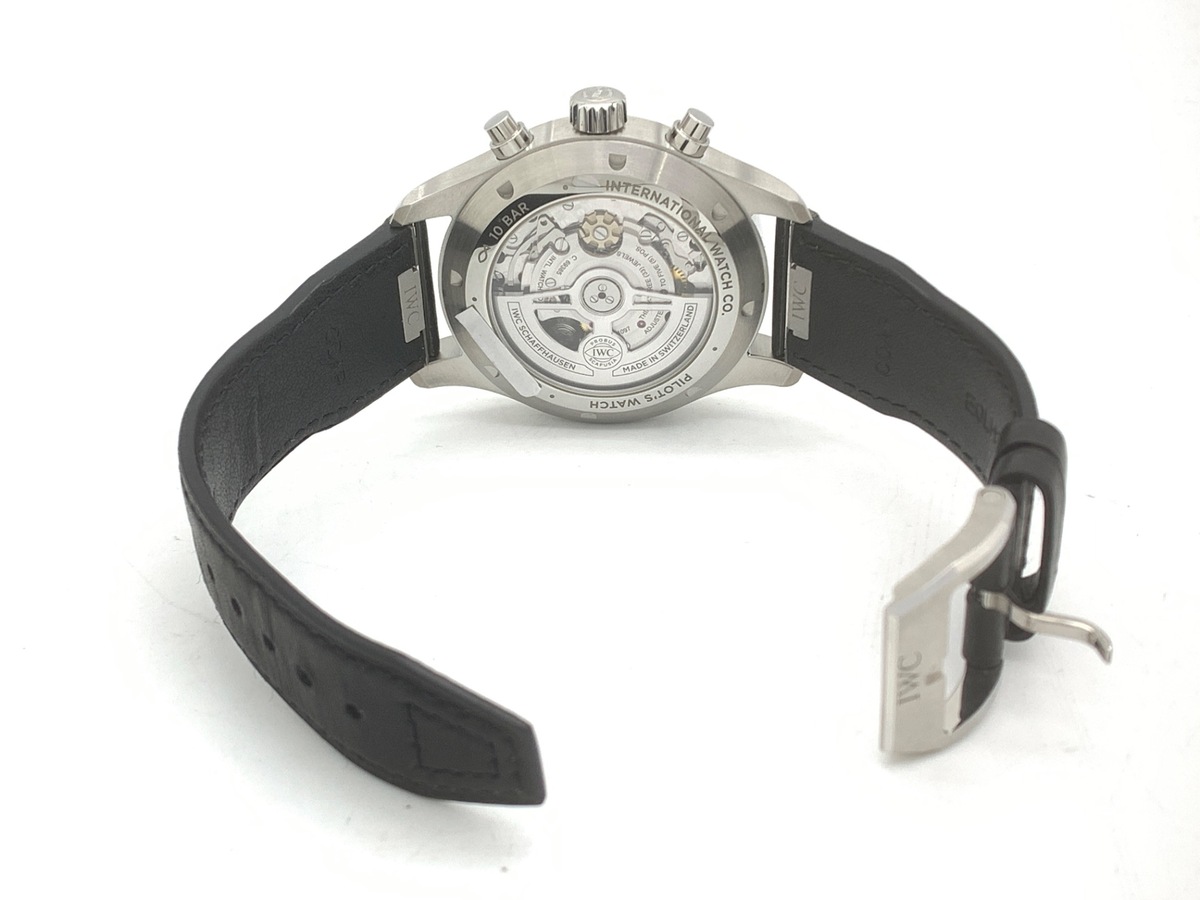 IWC パイロットウォッチ クロノグラフ ブラック IW378001 ステンレススティール