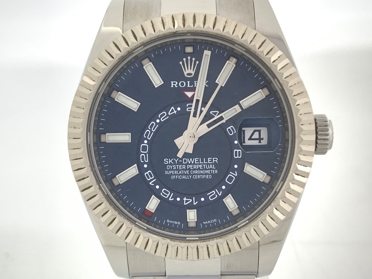 ロレックス(ROLEX) スカイドゥエラー ブルー 326934 ステンレススティール/ホワイトゴールド オイスターブレス