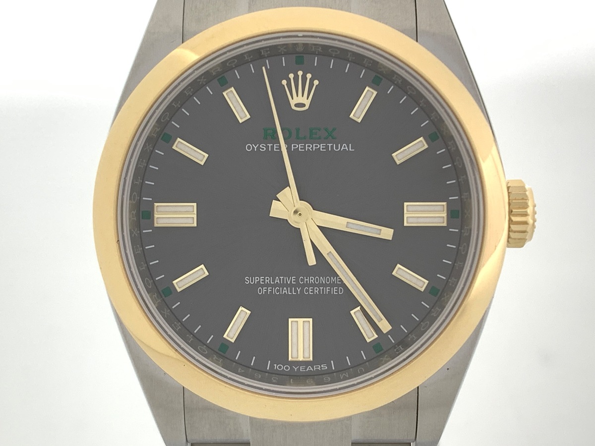 ロレックス(ROLEX) オイスターパーペチュアル 36 スレート [グレー系] 126003 ステンレススティール/イエローゴールド