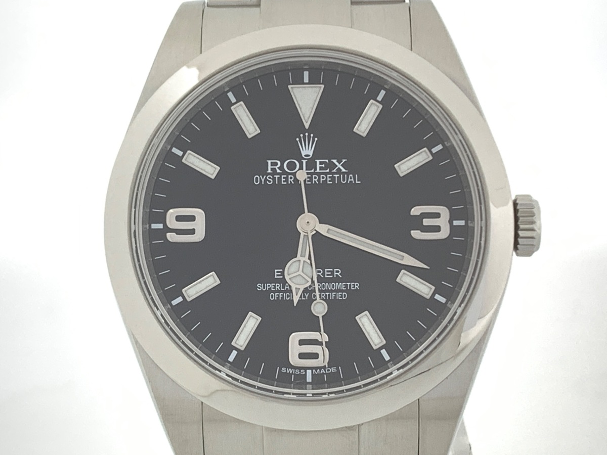 ロレックス(ROLEX) エクスプローラーI ブラック 214270 ステンレススティール ブラックアウト