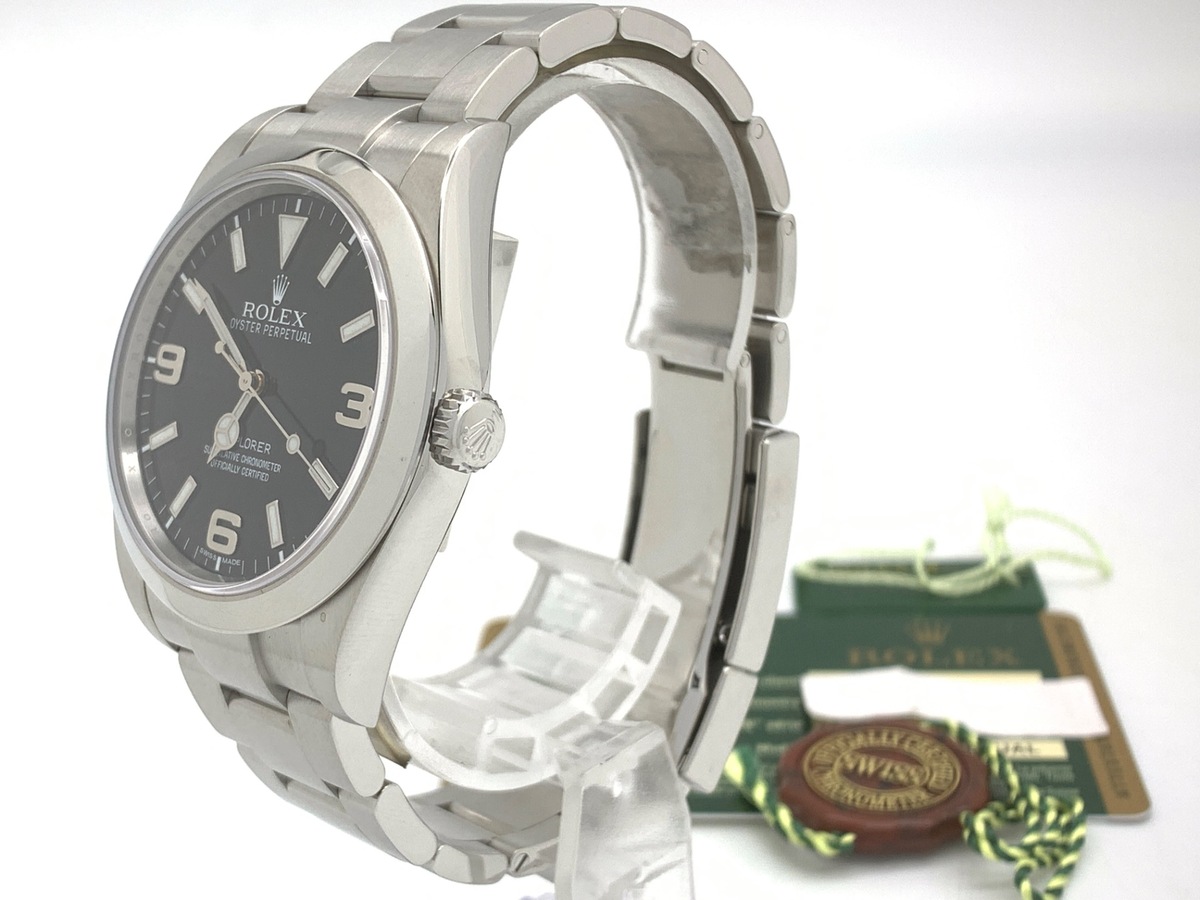 ロレックス(ROLEX) エクスプローラーI ブラック 214270 ステンレススティール ブラックアウト