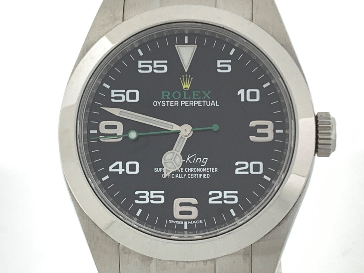 ロレックス(ROLEX) エアキング ブラック 116900 ステンレススティール