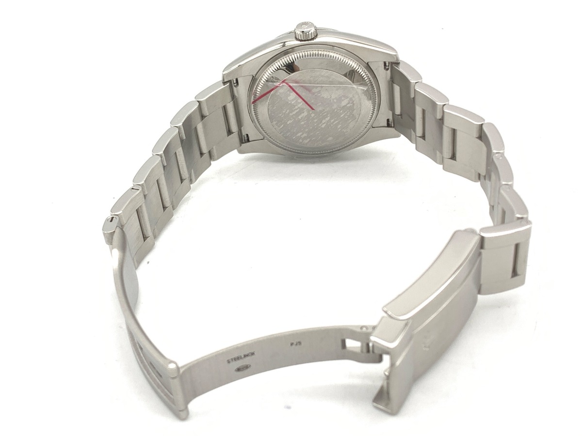 ロレックス(ROLEX) エアキング ブルー 114200 ステンレススティール コンセントリック ピンクアラビア オイスターブレス