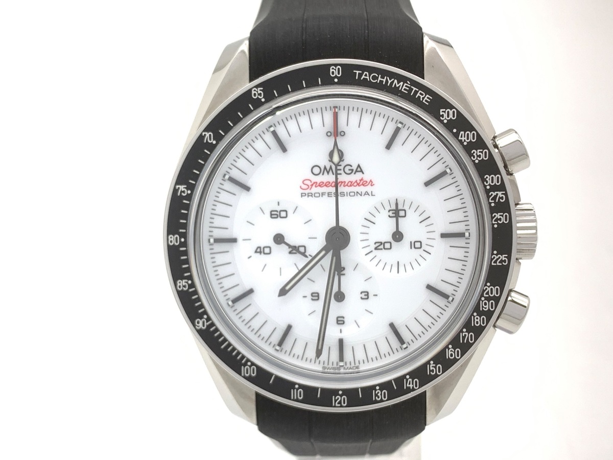 オメガ(OMEGA) スピードマスター ムーンウォッチ ホワイト 310.32.42.50.04.001 ステンレススティール