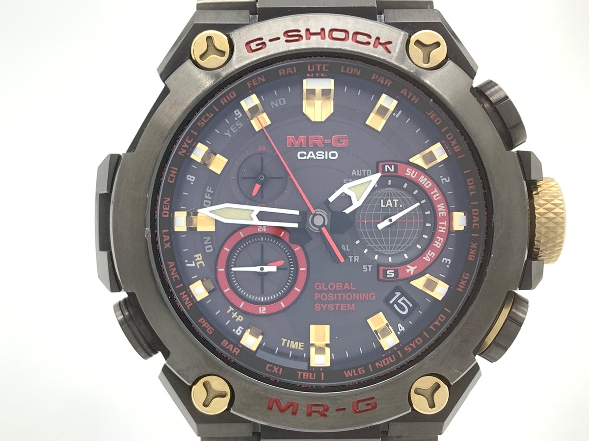 カシオ G-SHOCK ブラック MRG-G1000B-1A4JR チタン 赤備え