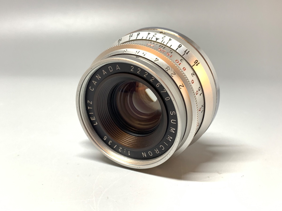 【中古】ライカ ズミクロンM 35mm F2 クローム 8枚玉