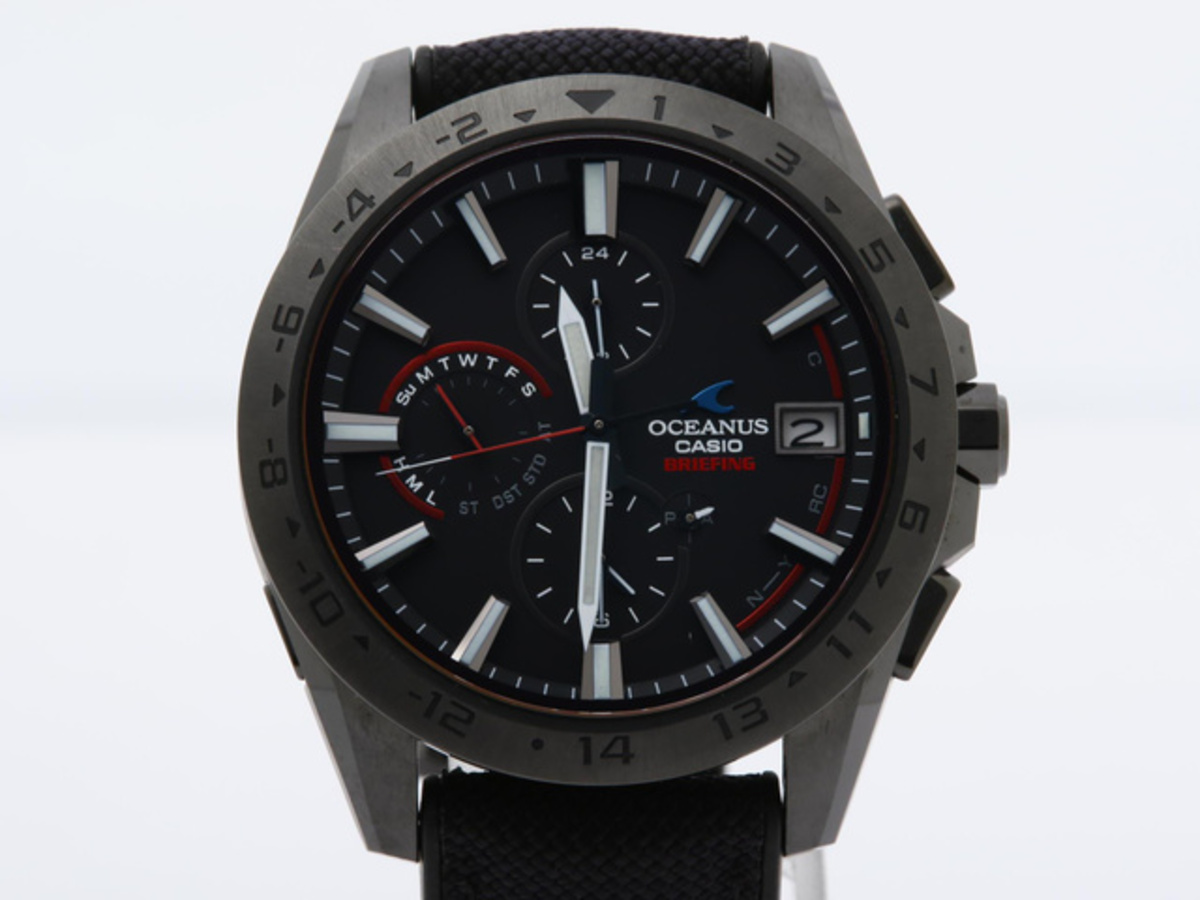 中古：AB(良品)】カシオ オシアナス ブラック OCW-T3000BRE-1AJR