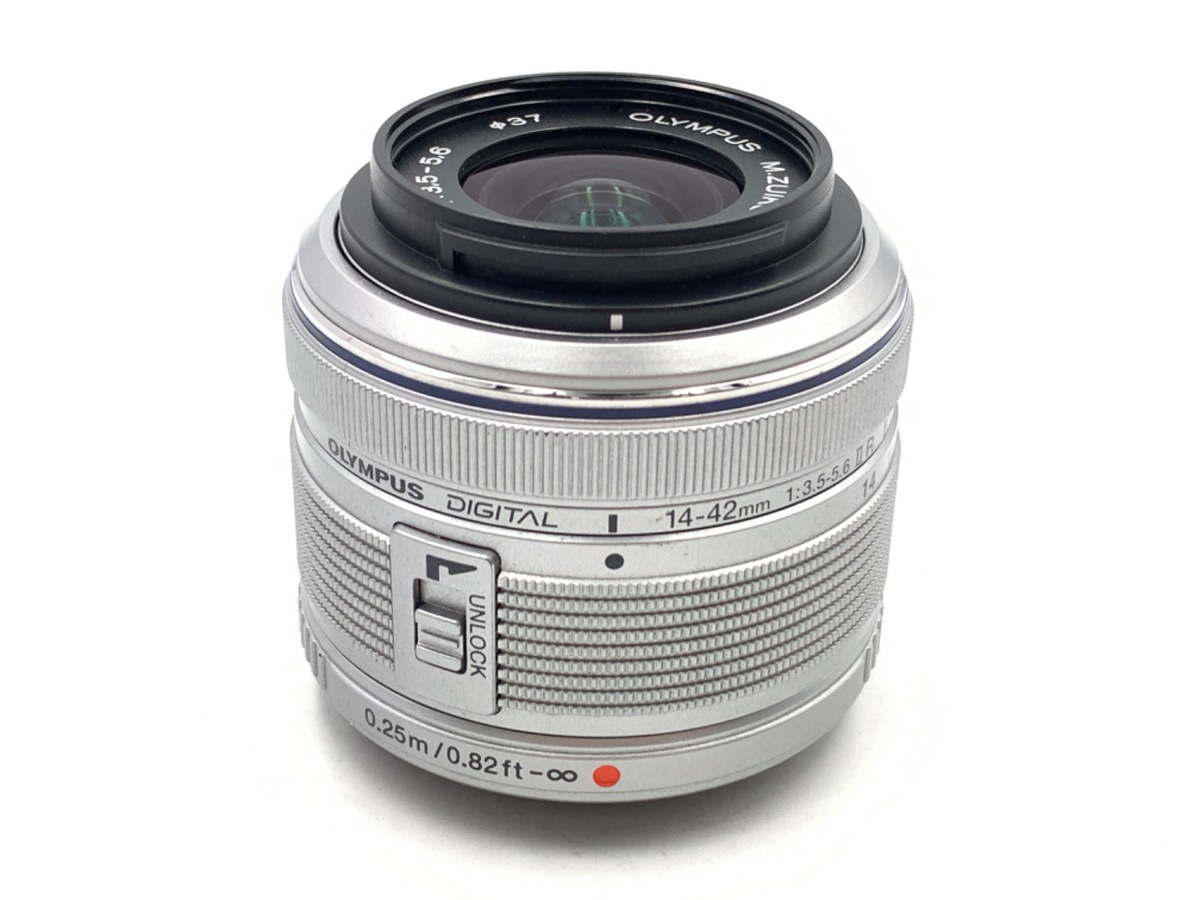 OLYMPUS 14 42 2シルバー　送料無料 M.ZUIKO DIGITAL 14-42mm F3.5-5.6 II R [シルバー] 中古価格