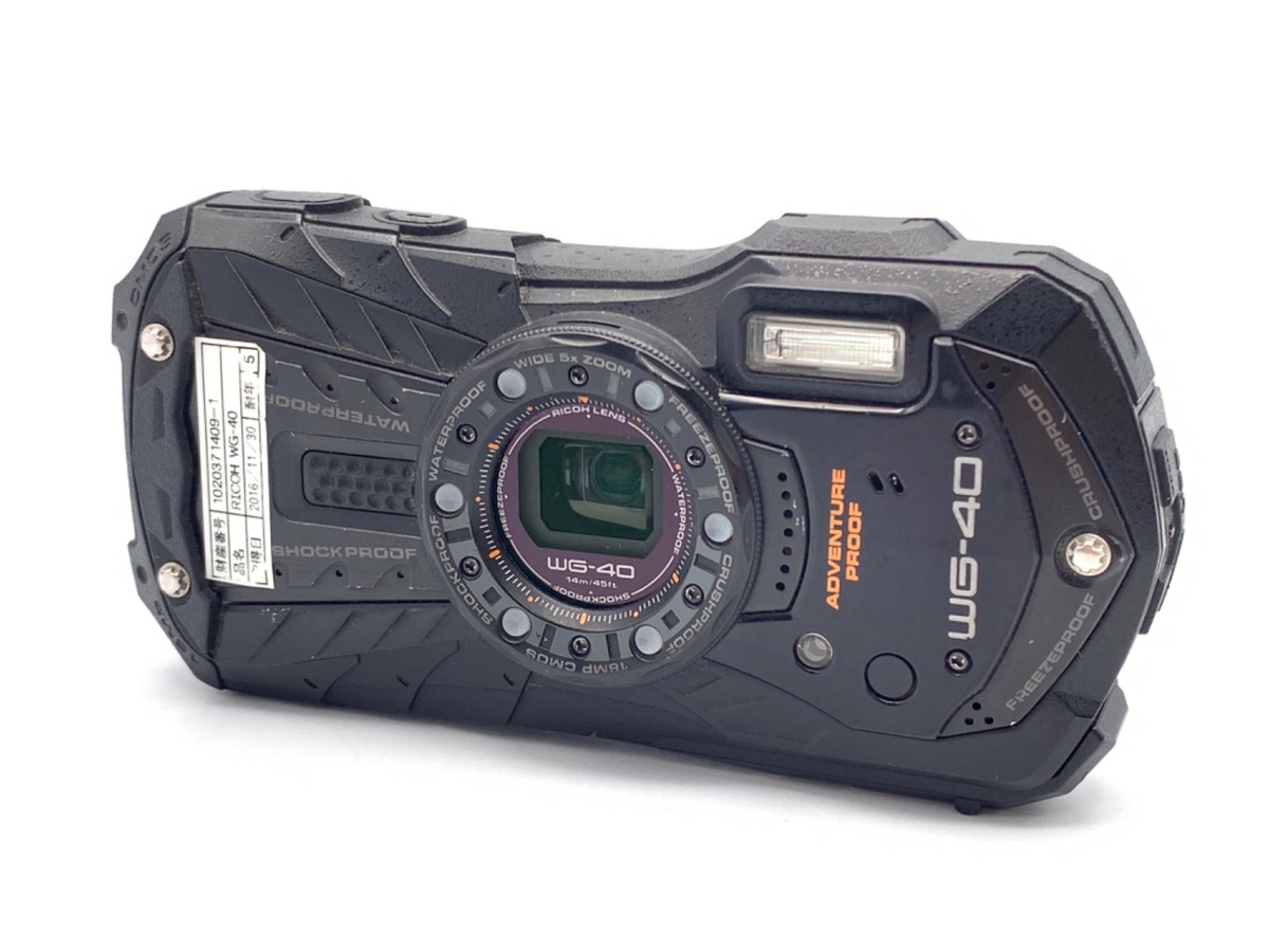 RICOH - RICOH  WG-40 ブラック 中古 中古】リコー WG-40 ブラック｜｜カメラのキタムラネットショップ