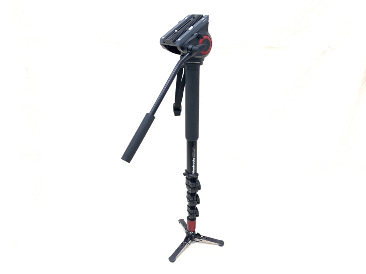 中古】マンフロット MVM500A プロフルードビデオ一脚 雲台付