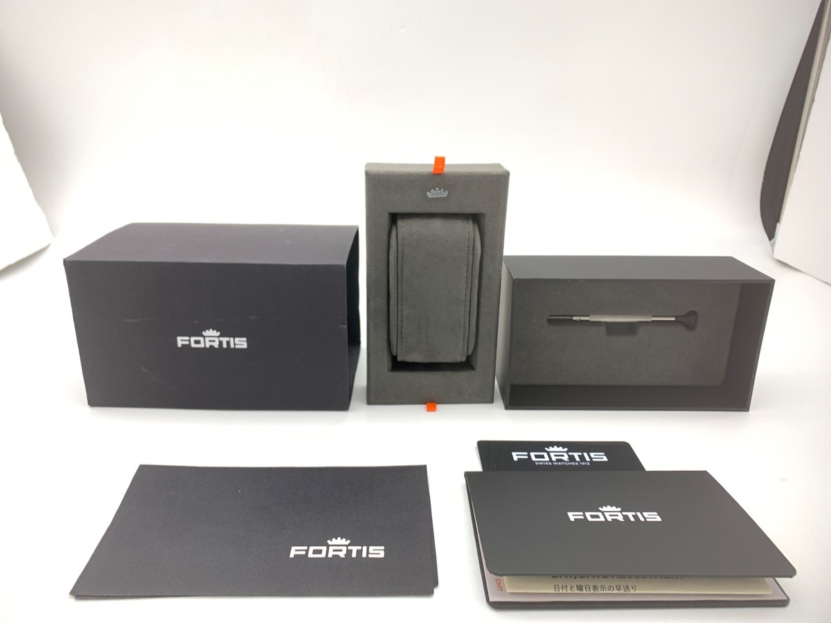 フォルティス マリンマスター M-44 ブラック F8120013 ステンレススティール アンバー・オレンジ