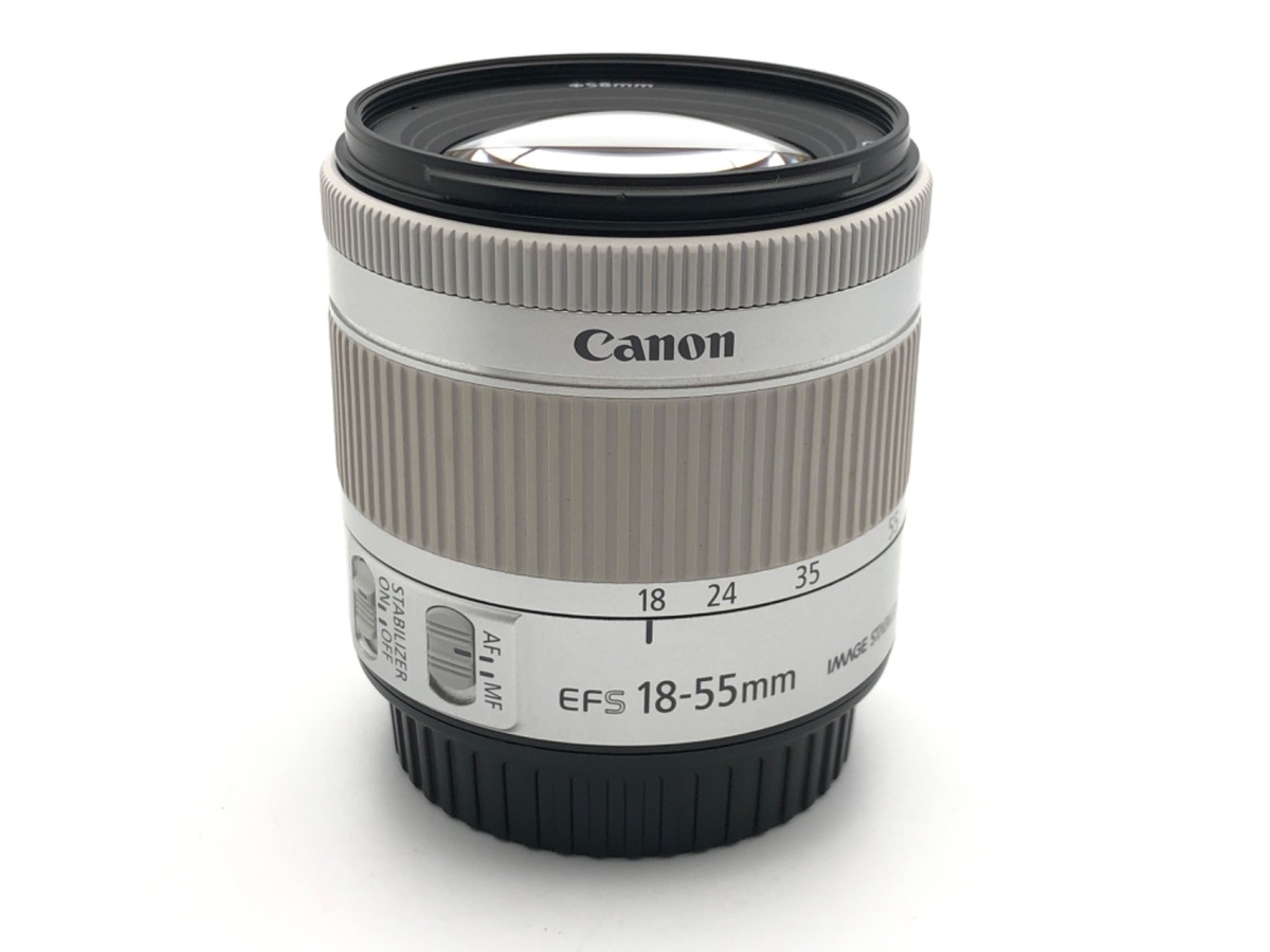 EF-S18-55mm F4-5.6 IS STM（シルバー） 中古：AB(良品)】キヤノン EF-S18-55mm F4-5.6 IS STM シルバー