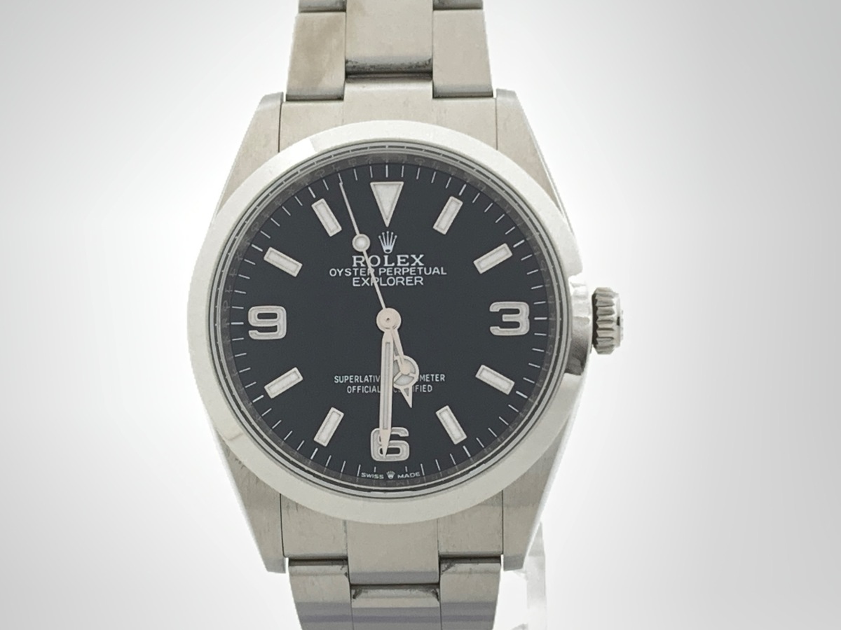 ロレックス(ROLEX) エクスプローラーI ブラック 124270 ステンレススティール
