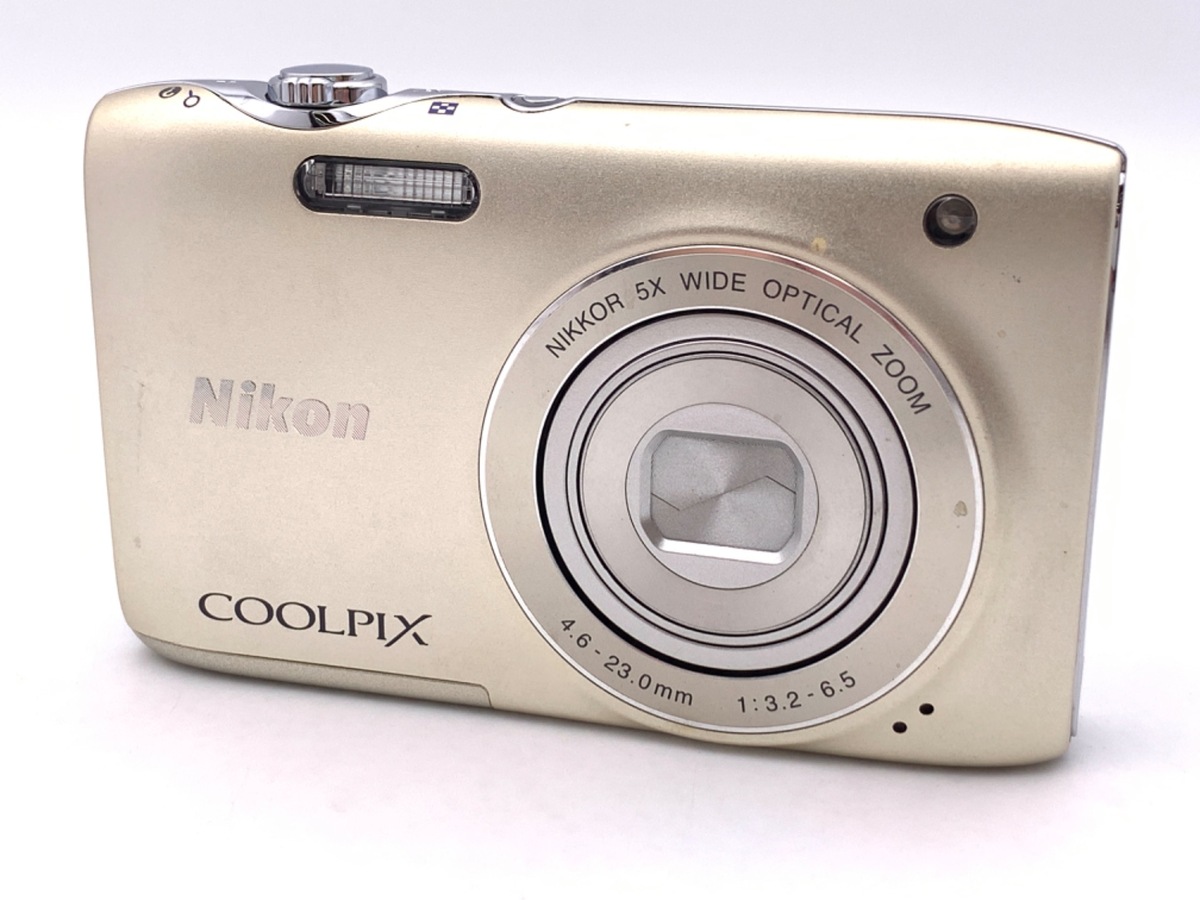 中古：AB(良品)】ニコン COOLPIX S3100 シャンパンシルバー