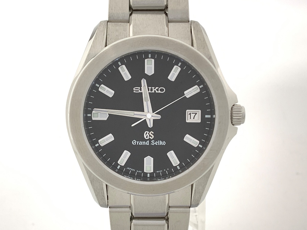 グランドセイコー クォーツ ブラック SBGF021/8J56-8020 ステンレス