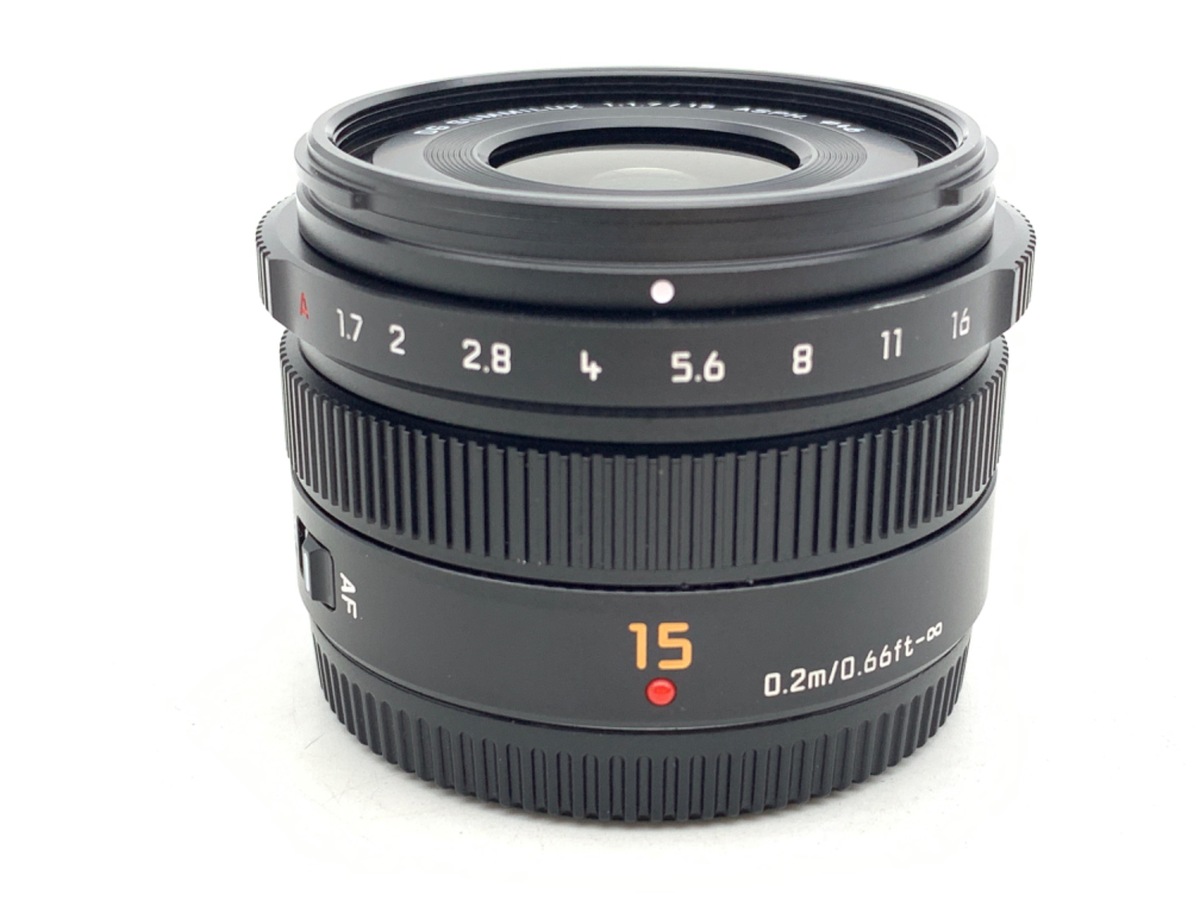 【週末値下中】 H-X015 15mm F1.7 ASPH.レンズ 中古：A(美品)】パナソニック LEICA DG SUMMILUX 15mm/F1.7 ASPH. [H