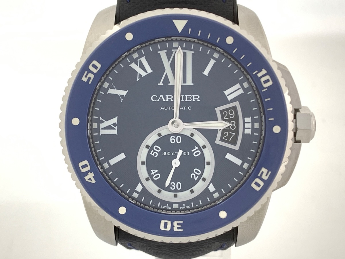 カルティエ カリブルドゥカルティエ ダイバー ブルー WSCA0010 ステンレススティール