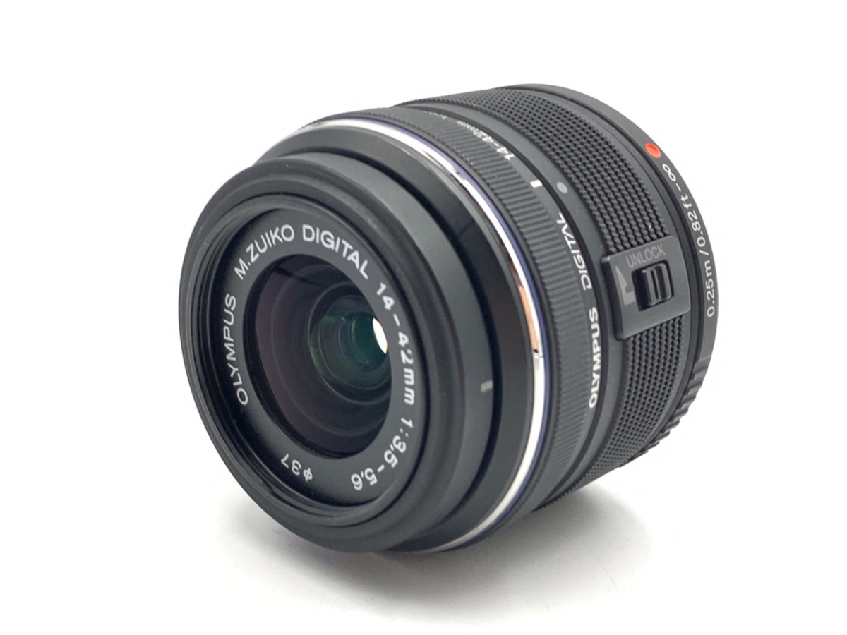 【中古】オリンパス M.ZUIKO DIGITAL 14-42mm F3.5-5.6 II R ブラック