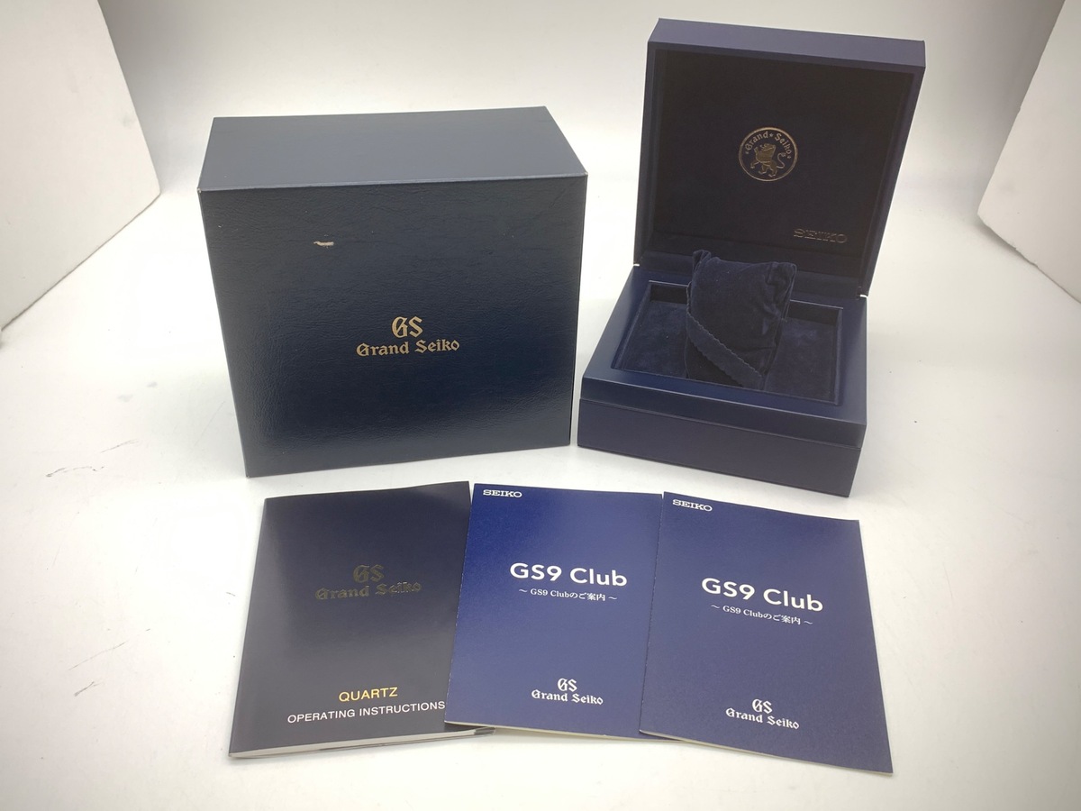 グランドセイコー クォーツ ブラック SBGV007/9F82-0AA0 ステンレススティール