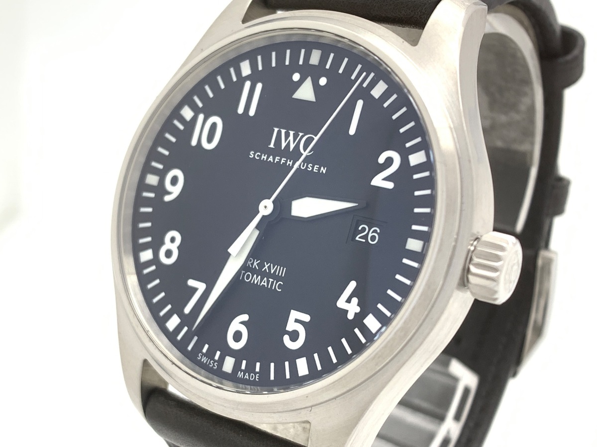 IWC パイロットウォッチ マークXVIII ブラック IW327009 ステンレススティール