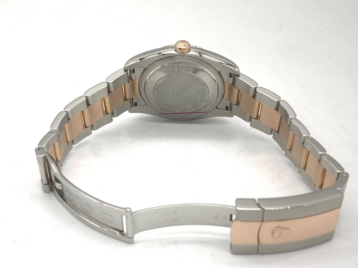 ロレックス(ROLEX) デイトジャスト 36 ピンク 116201 ステンレススティール/イエローゴールド ローマ オイスターブレス