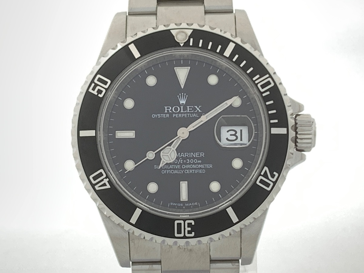 ロレックス(ROLEX) サブマリーナー デイト ブラック 16610 ステンレススティール クロノメーター表記