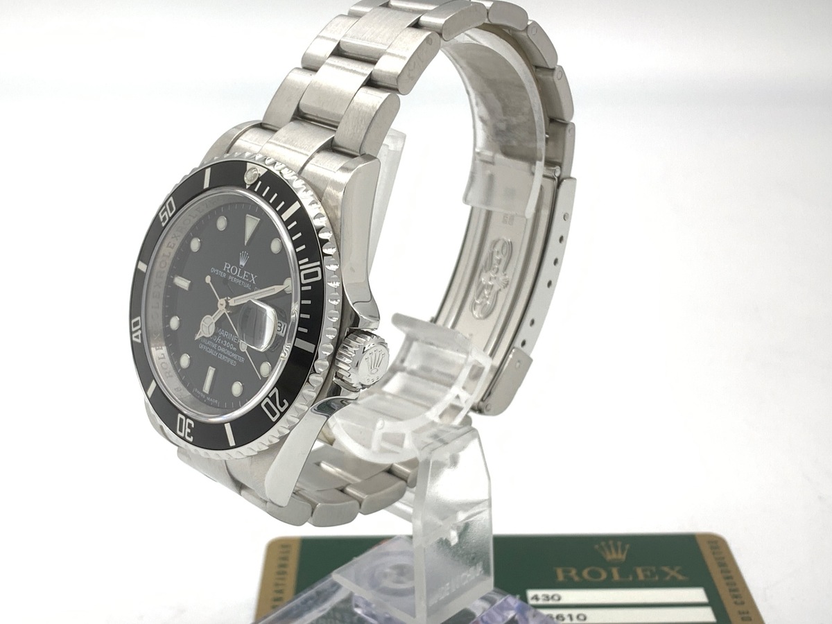 ロレックス(ROLEX) サブマリーナー デイト ブラック 16610 ステンレススティール クロノメーター表記