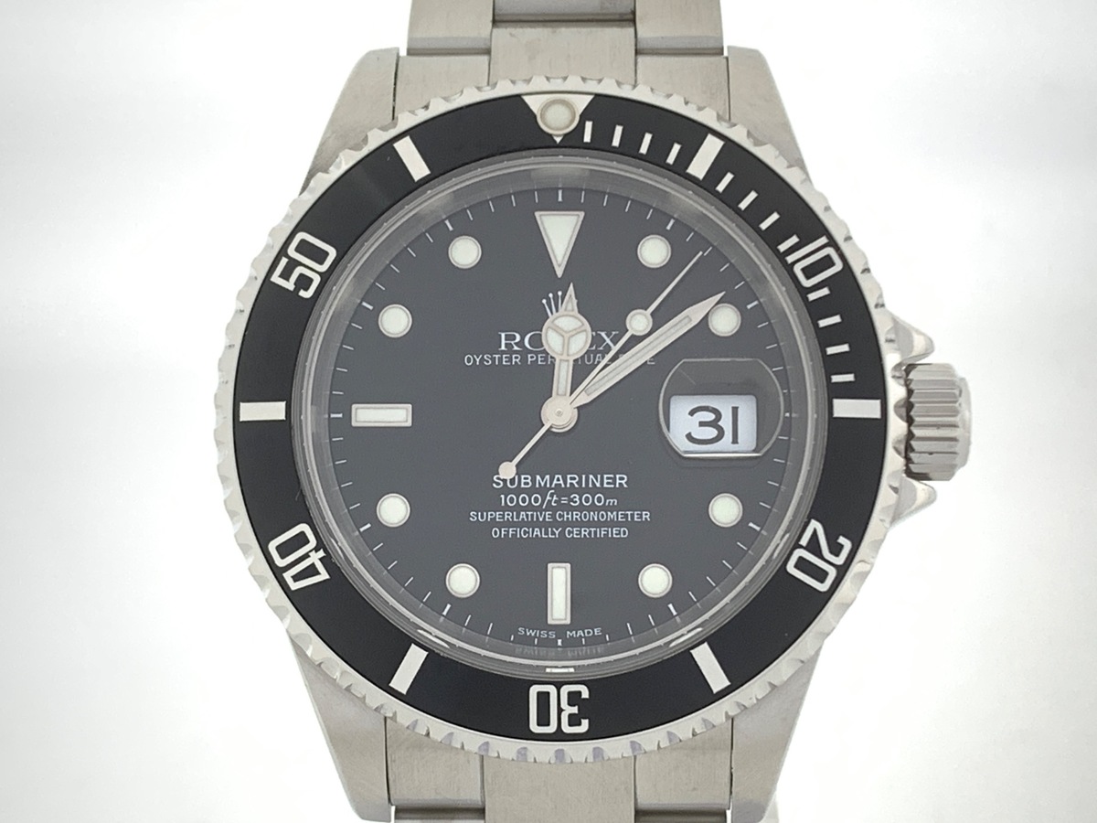 ロレックス(ROLEX) サブマリーナー デイト ブラック 16610 ステンレススティール クロノメーター表記