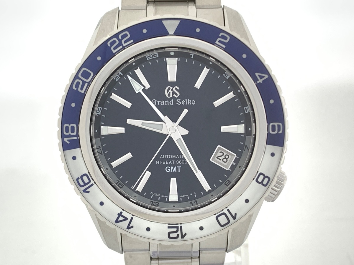 グランドセイコー メカニカル ハイビートGMT ブルー SBGJ237/9S86-00K0 ステンレススティール